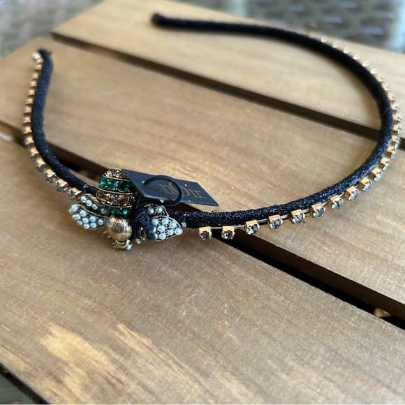 Noir Headband Hair accessories Christmas Rhinestone Black New - Picture 4 of 5